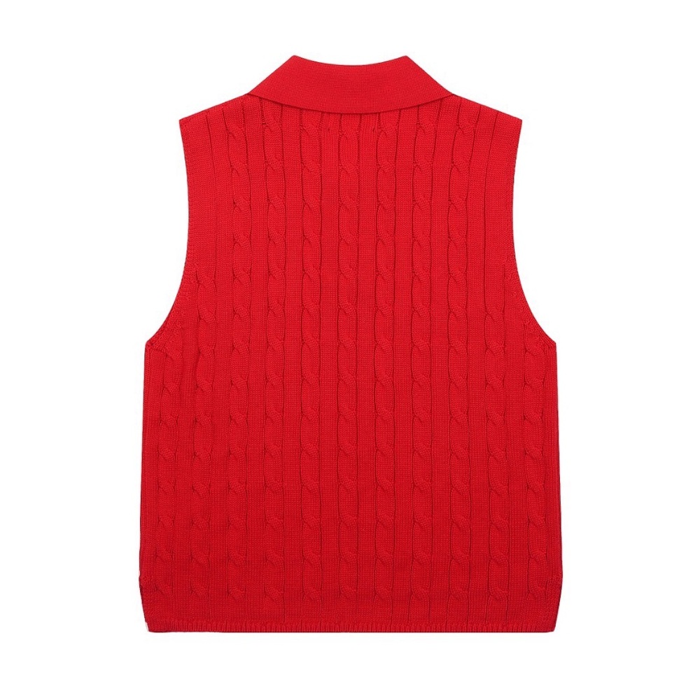 Men's Classic Red Knit Vest